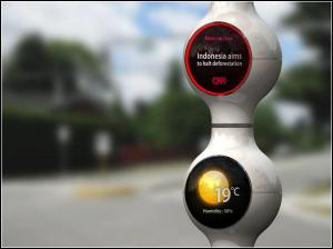 Информативный светофор Droplet Traffic Light